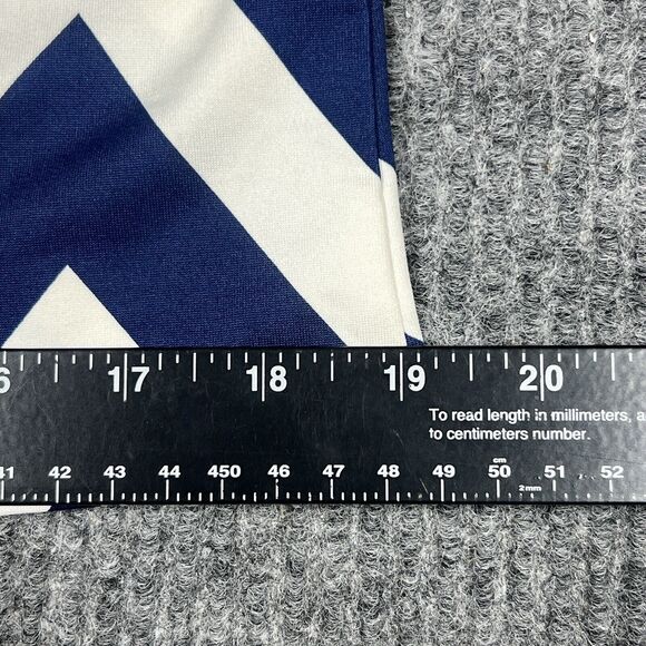 Blue White Zig Zag‎ Womens Small Dress  Decorative Button Up Long Sleeves Casual - Picture 9 of 16